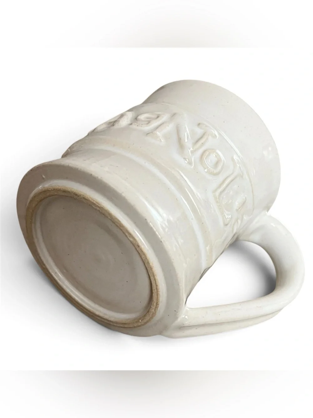 Magnolia Coffee Mug 3D Raised Lettering Textured Rustic